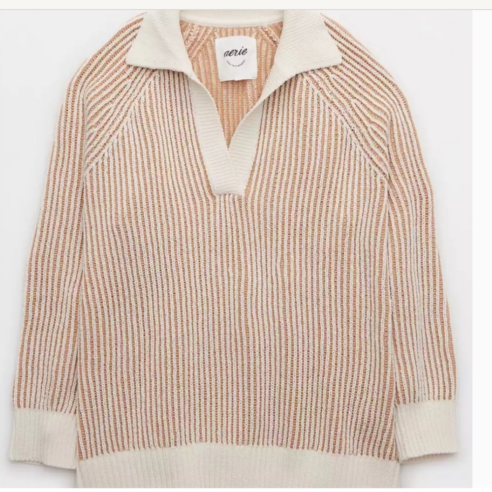 Aerie Sugar Rush Chenille Sweater Toasty Size Small